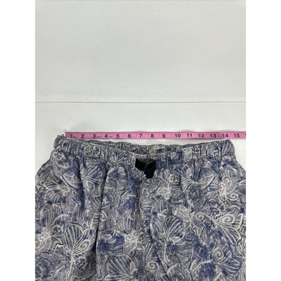 Vintage Columbia Large Purple Floral Printed Shorts Belted - Picture 12 of 15